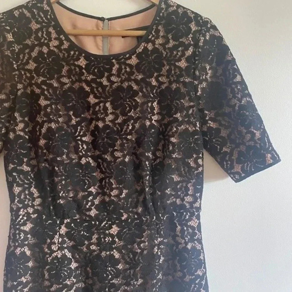 BCBGMaxAzria Black Lace Romper - Picture 4 of 16